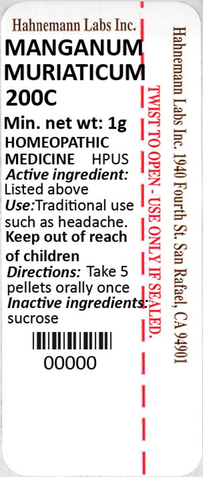 Manganum Muriaticum 200C 1g - Manganum Muriaticum 200C 1g